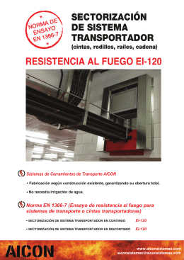 RESISTENCIA AL FUEGO EI-120 Norma EN 1366-7