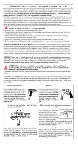 instrucciones de instalación del candado para armas tipo cable