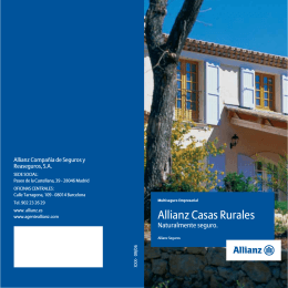 Folleto Allianz Casas Rurales