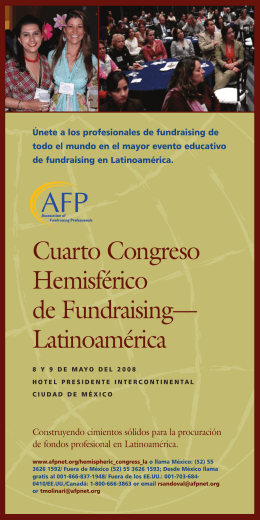 Cuarto Congreso Hemisférico de Fundraising— Latinoamérica