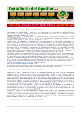 ARCHIVO CONSULTAS Y RESPUESTAS OCTUBRE 2013