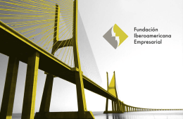 FOLLETO FIE - Fundación Iberoamericana Empresarial