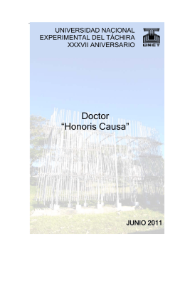 Doctor "Honoris Causa" - Secretaría