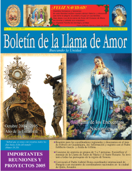 Boletín de la Llama de Amor no. 2 diciembre de 2004
