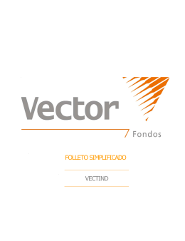FOLLETO SIMPLIFICADO VECTIND - Vector