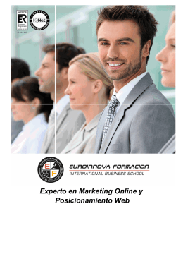 Experto en Marketing Online y Posicionamiento Web