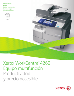 Xerox WorkCentre® 4260 Equipo multifunción Productividad y