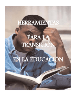 HERRAMIENTAS PARA LA TRANSICIÓN EN LA EDUCACIÓN