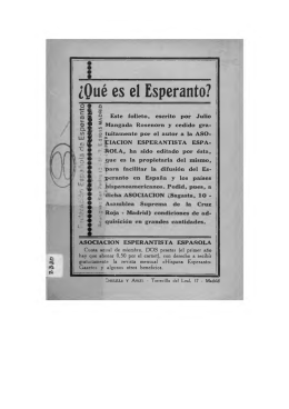 ¿Qué es el Esperanto? - Federación Española de Esperanto