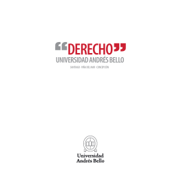 DERECHO - Facultades - Universidad Andrés Bello