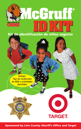 Kit de identificación de niños seguros