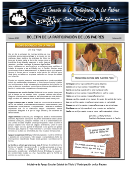 Newsletter February 2010 Spanish