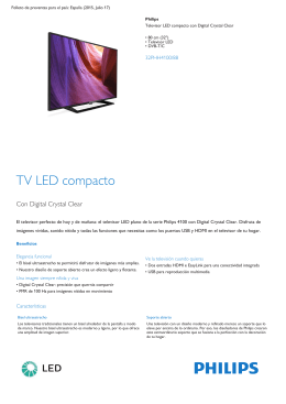 Televisor LED compacto de 80 cm (32") con Digital