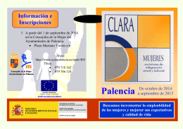 Folleto informativo - Ayuntamiento de Palencia