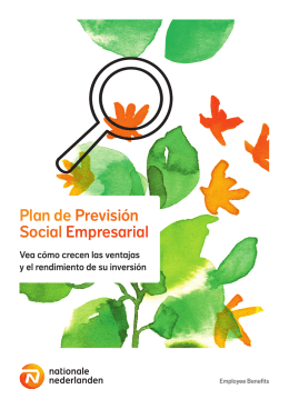Plan de previsión Social Empresarial folleto