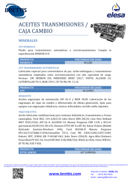 ACEITES TRANSMISIONES / CAJA CAMBIO
