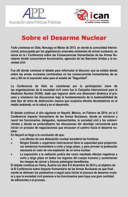 Los Parlamentarios y el Desarme Nuclear. PDF