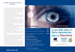 Folleto 1 - Colegio de Opticos Optometristas de la Comunidad