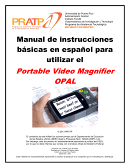 Portable Video Magnifier OPAL