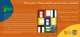 Invitación Exposición "Alicante, pinceladas para una ciudad"
