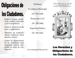 folleto derechos ciudadanos - Gobierno Municipal de San Miguel el