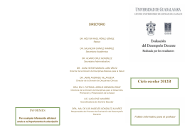 folleto EDD profesor 2012B.pub - Centro Universitario de Ciencias
