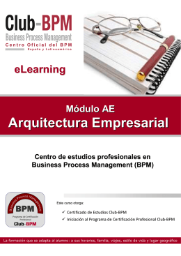 Folleto-AE-Arquitectura Empresarial - Club-BPM