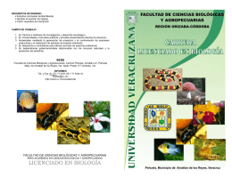 folleto licenciado en biología