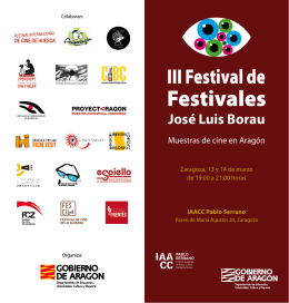 Folleto Zaragoza Festival de Festivales 2015