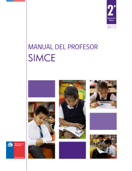 Manual del Profesor SIMCE 2.° básico 2012