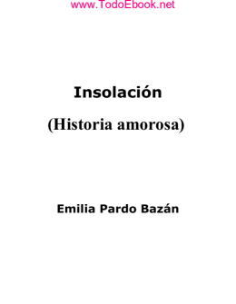 Emilia Pardo Bazan - Insolacion - v1.0