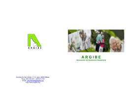 folleto Argibe - Argibe voluntariado