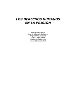 los derechos humanos en la prisión