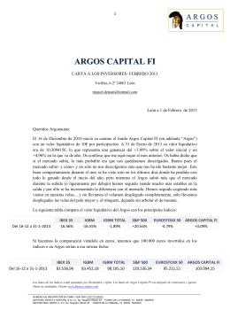 ARGOS CAPITAL FI - Aula Leonesa de Inversión