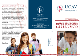 folleto - Universidad Católica de Ávila