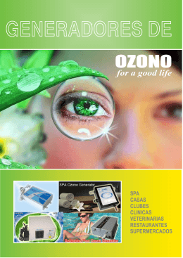 Folleto Generador Ozono