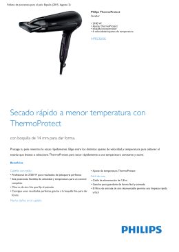 Secador de 2100 W con ajuste ThermoProtect