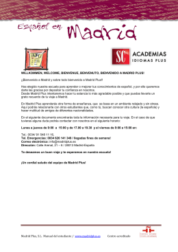 Übersetzung Madrid - Academia Madrid Plus