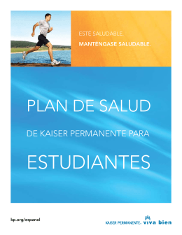 Kaiser Permanente Student Health Plan HMO Spanish