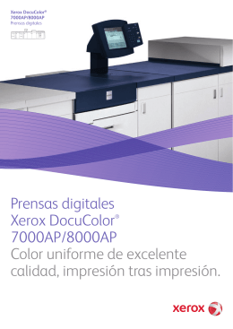 Folleto - Xerox DocuColor® 7000AP/8000AP Prensas digitales