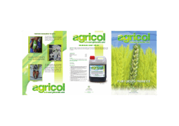 Folleto AGRICOL_in - Agrovet Catalysis