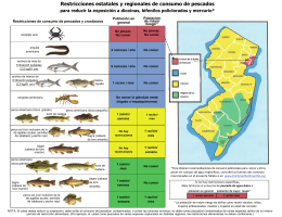 Restricciones estatales y regionales de consumo de pescados