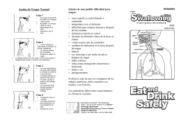 Eat and Drink Safely - A carer`s guide to safe swallowing (Spanish)