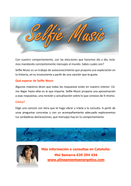 Qué esperar de Selfie Music Cómo? Más información o consultas