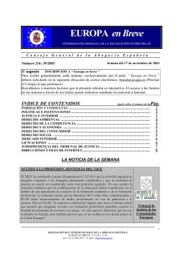 Semana del 17/11/2003 - Colegio de abogados de Zaragoza