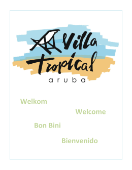 Bienvenidos a Aruba Villa Tropical