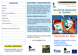 folleto taller de teatro mana enero 2012