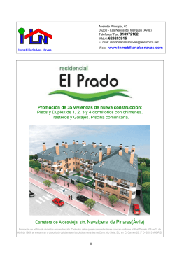 folleto EL PRADO - Inmobiliaria Las Navas
