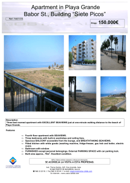 Apartment in Playa Grande Babor St., Building “Siete