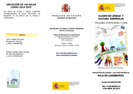 LUXFolleto 14-15definitivo.pub - Ministerio de Educación, Cultura y